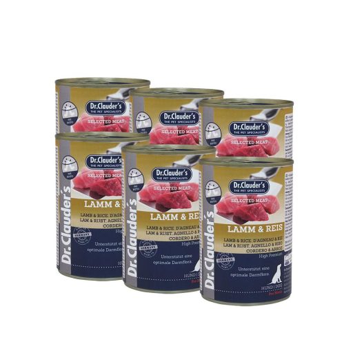 Dr.Clauder's Selected Meat Bárány-Rizs 6x400g