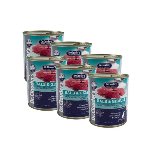 Dr.Clauder's Selected Meat Borjú-Zöldség 6x800 g