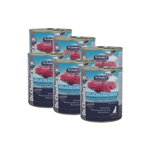 Dr.Clauder's Selected Meat Fekete tőkehal barna rizzsel 6x800g