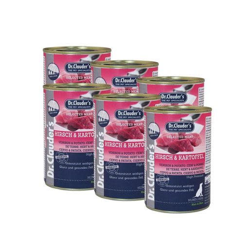 Dr.Clauder's Selected Meat Szarvas-Burgonya 6x400 g