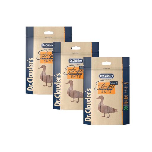 Dr.Clauder's Stripes Small Kacsa Csíkok, 3x80g