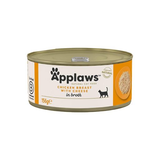 Applaws Cat Csirkemell Sajttal, 6x156 g