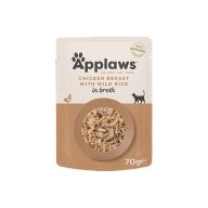 Applaws Cat Csirke Vadrizzsel, 70g