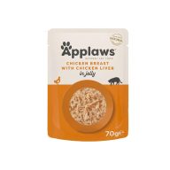 Applaws Cat Csirke Májjal, Zselében 70g