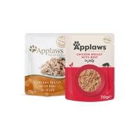 Applaws Cat Csirke Marhával, Zselében 70g