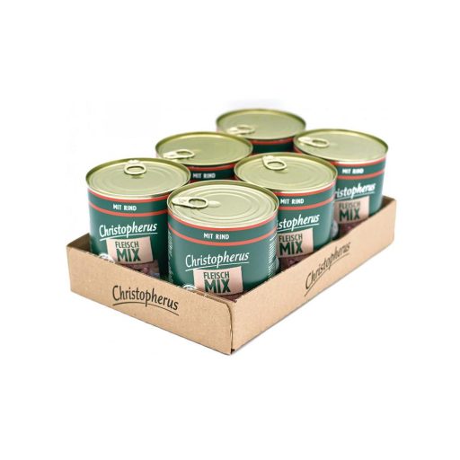 Christopherus Dog konzerv meat mix marha 6x800g