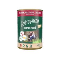 Christopherus Dog konzerv menü Rénszarvas, burgonya, cukkíni 400g