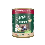 Christopherus Dog konzerv menü Rénszarvas, burgonya, cukkíni 800g