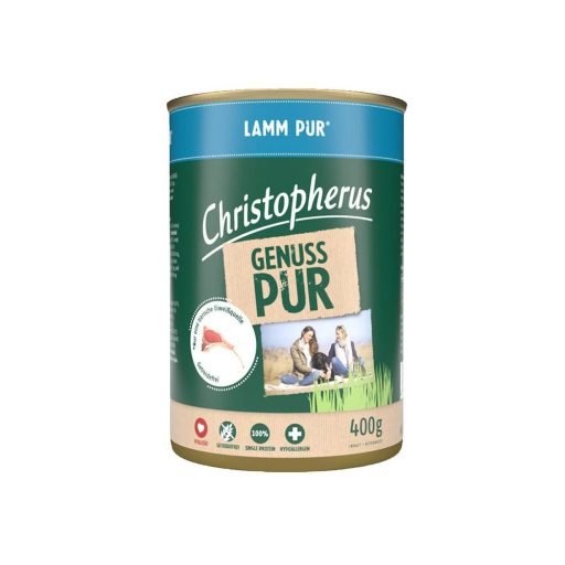 Christopherus Dog konzerv pure bárány 400g