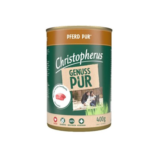 Christopherus Dog konzerv pure ló 400g