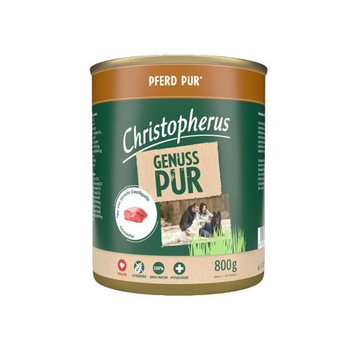 Christopherus Dog konzerv pure ló 800g