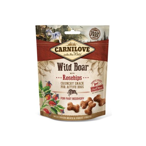 Carnilove Crunchy Snack vaddisznóhús csipkebogyóval 200g