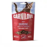 Carnilove Cat Soft Snack - Szardíniával és Eperrel 50g