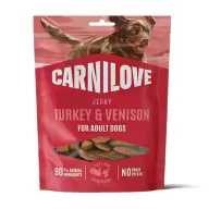 Carnilove Jerky – Pulyka és Szarvas 100g