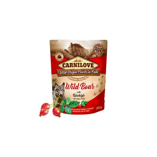 CARNILOVE Dog vaddisznó és csipkebogyó 300g
