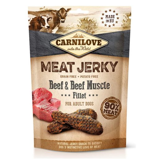 Carnilove Jerky Snack Beef with Beef Muscle Fillet - marha filé 100g