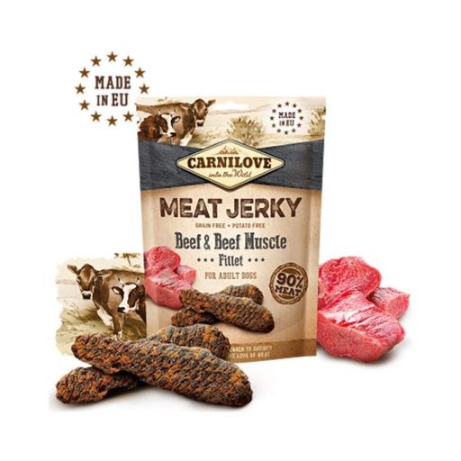 Carnilove Jerky Snack Beef with Beef Muscle Fillet - marha filé 100g