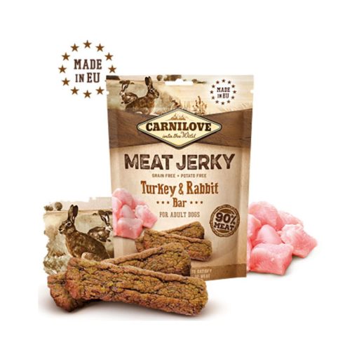 Carnilove Jerky Snack Turkey Rabbit Bar – pulyka nyúl 100g