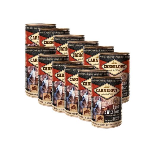CARNILOVE Dog Bárány és Vaddisznó konzerv 400g