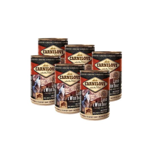 CARNILOVE Dog Bárány és Vaddisznó konzerv 400g