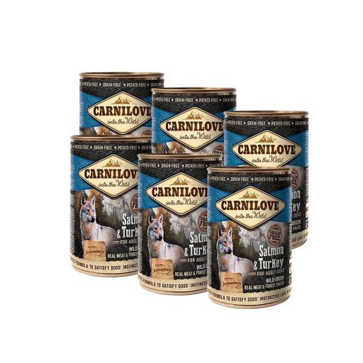CARNILOVE Dog Lazac-Pulyka konzerv 400g