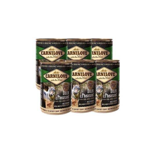 CARNILOVE Dog Kacsa és Fácán konzerv 400g