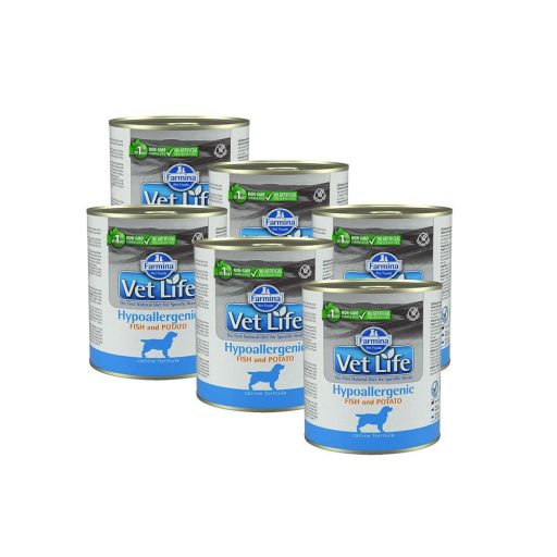 Vet Life Dog Hipo Fish and Potato 6x300g