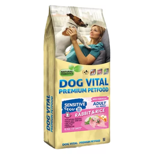 Dog Vital Adult Sensitive Nyúl Rizs 12kg