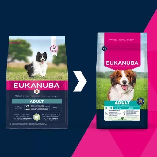 Eukanuba Adult Small & Medium Bárány és Rizs 3kg