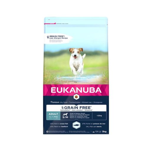 Eukanuba Adult Grain Free Small and Medium Ocean Fisch 3kg