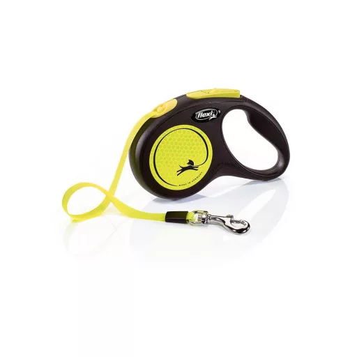 Flexi Neon S Szalag 5m 15kg-ig sárga