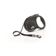 Flexi Black Design S Szalag 5m 20kg-ig Ezüst