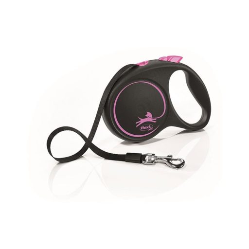 Flexi Black Design S Szalag 5m 20kg-ig pink