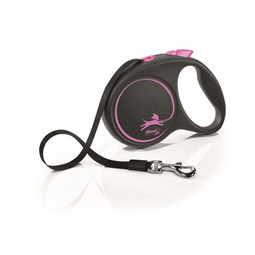 Flexi Black Design L Szalag 5m 50kg-ig pink