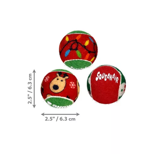 KONG Holiday SquakAir Balls 6db M