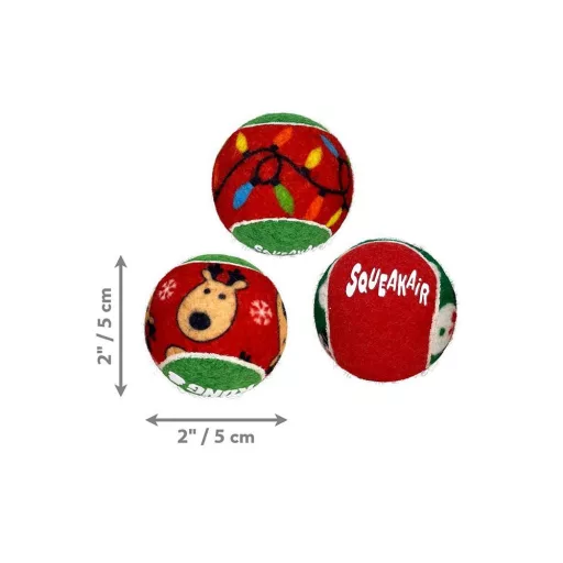 KONG Holiday SquakAir Balls 6db S