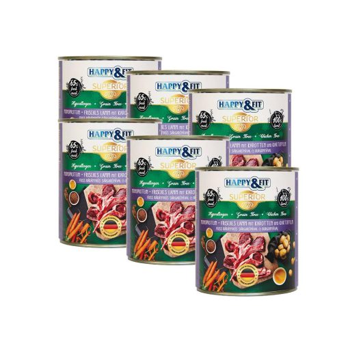 Happy&Fit Superior Friss Bárányhús S.répával, burgonyával 6x800g