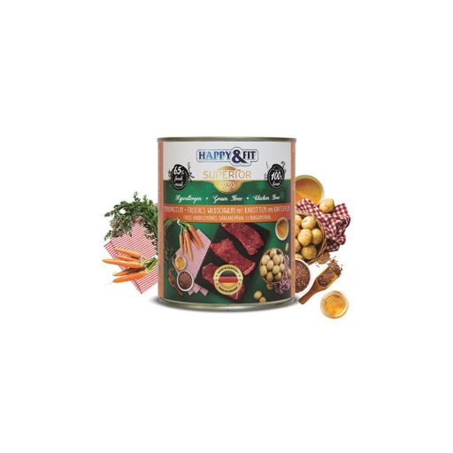 Happy&Fit Superior Friss Vaddisznóhús S.répával, burgonyával