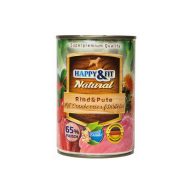 Happy&Fit konzerv marha és pulykahússal, vörösáfonyával