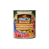 Happy&Fit  Senior bárány és marhahússal, zabpehellyel és lenmagolajjal