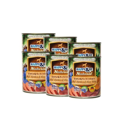 Happy&Fit kacsahússal, sonkával, sütőtökkel és aloe verával 800g