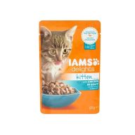 IAMS Delights Kitten Csirke Falatkák Ízletes Szószban