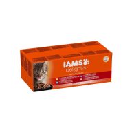 IAMS Delights macskaeledel LAND & SEA multibox ízletes szószban