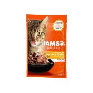 IAMS Delights Csirkehús és Pulykahús Szószban