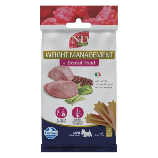 N&D Quinoa Jutalomfalat Weight Management Mini, 60g