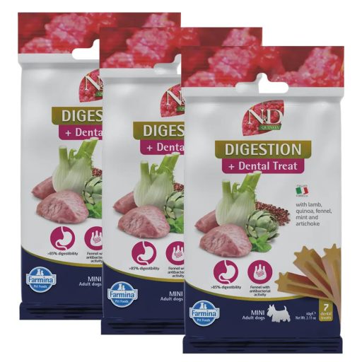 N&D Quinoa Jutalomfalat Digestion Mini, 3x60g