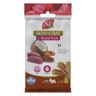 N&D Quinoa Jutalomfalat Skin&coat Szarvas  Mini, 60g