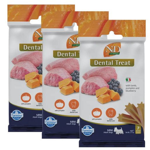 N&D Pumpkin Jutalomfalat Bárány áfonya Mini, 3x60g