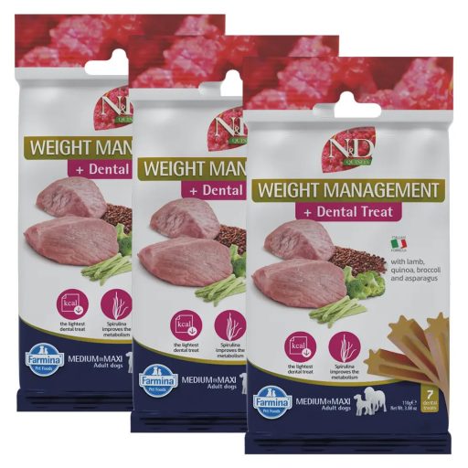 N&D Quinoa Jutalomfalat Weight Management Medium/Maxi, 3x100g