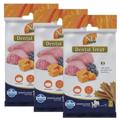 N&D Pumpkin Jutalomfalat Bárány áfonya Medium/Maxi, 3x100g